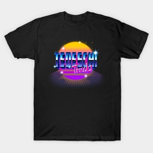 Personalized Name Tedeschi Vintage Styles Christmas 70s 80s T-Shirt